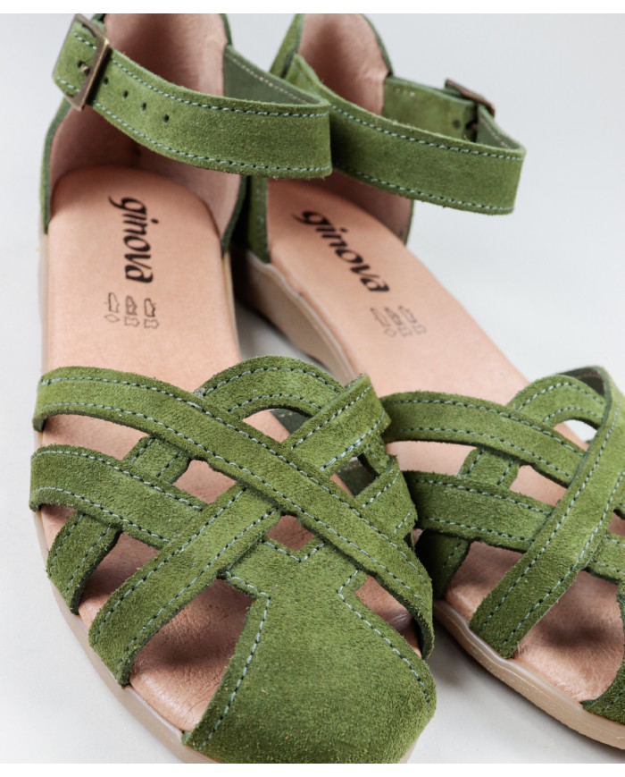 Sandalias de Senhora Ginova en Camurça