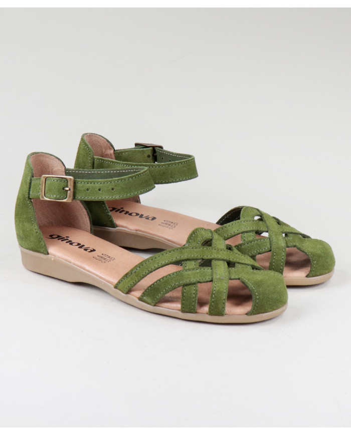 Sandalias de Senhora Ginova en Camurça