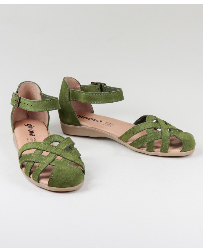 Sandalias de Senhora Ginova en Camurça