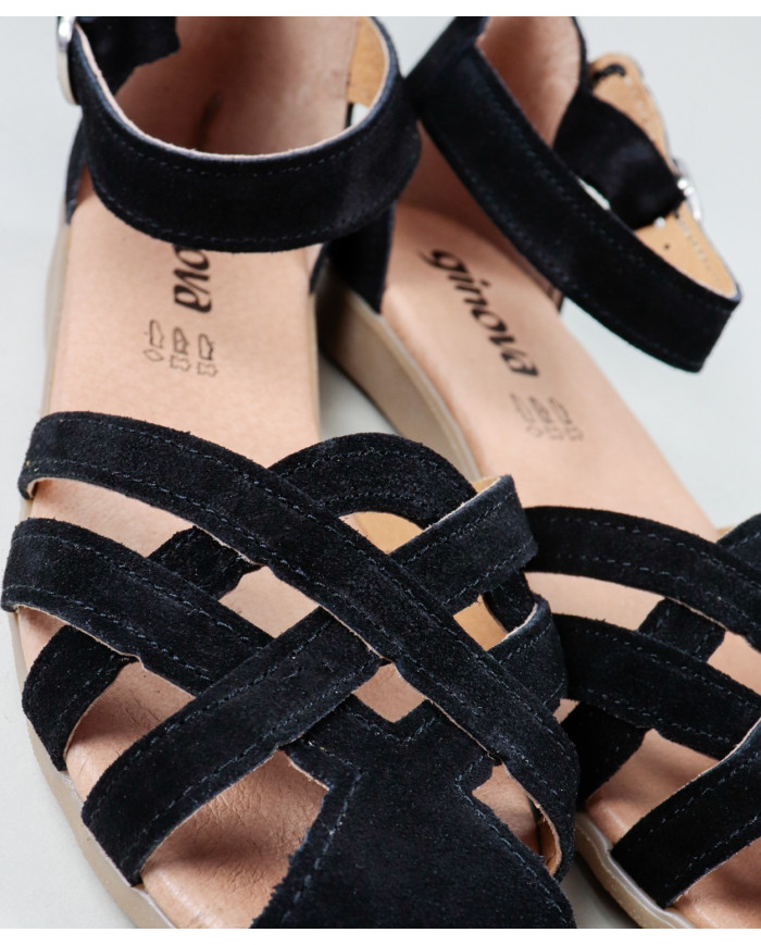 Sandalias de Senhora Ginova en Camurça