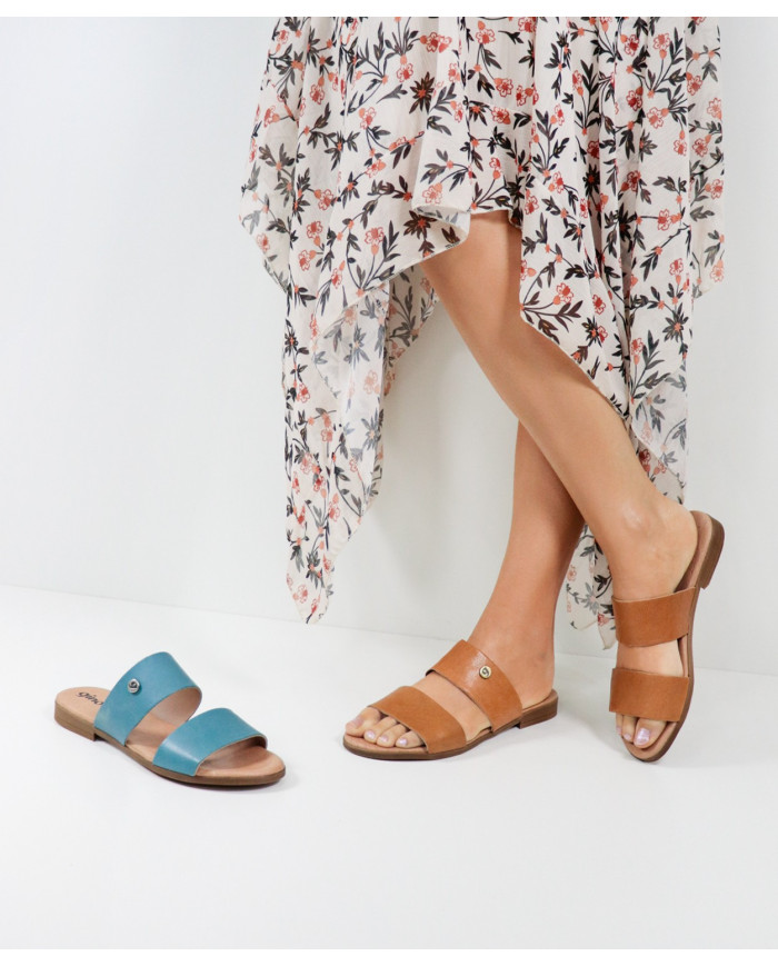 Ms. Ginova Slippers with Strips