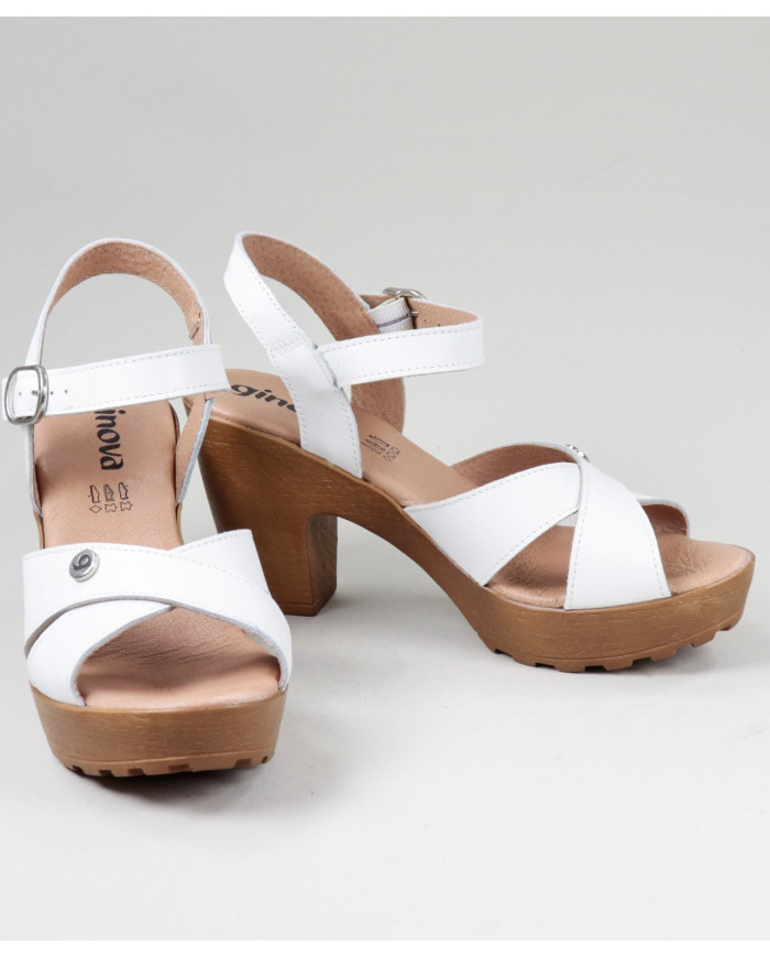 Sandals by Madame Ginova with Cross Strips
