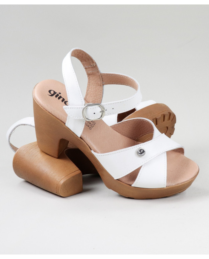 Sandals by Madame Ginova with Cross Strips