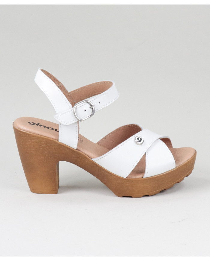 Sandals by Madame Ginova with Cross Strips