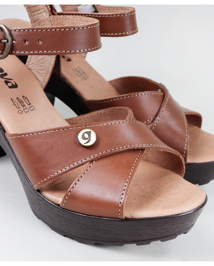 Sandals by Madame Ginova with Cross Strips