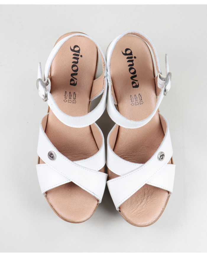 Sandals by Madame Ginova with Cross Strips