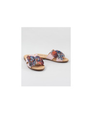 Zapatillas de mujer con encaje de tela