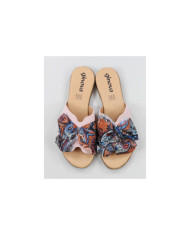 Women's Slippers with Fabric Lace