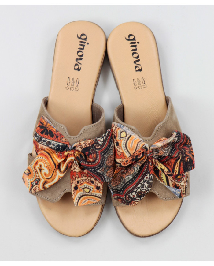 Zapatillas de mujer con encaje de tela