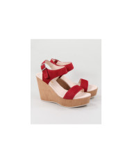 Red Sandals by Mrs. Ginova in Cunha
