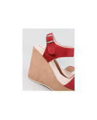 Red Sandals by Mrs. Ginova in Cunha