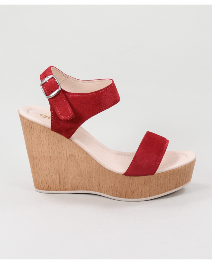 Red Sandals by Mrs. Ginova in Cunha