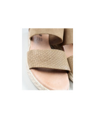 Taupe de Senhora Ginova sandals with Tiras