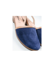 Blue Sandals by Madame Ginova Perforated