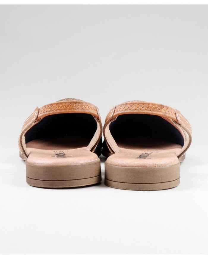 Blue Sandals by Madame Ginova Perforated