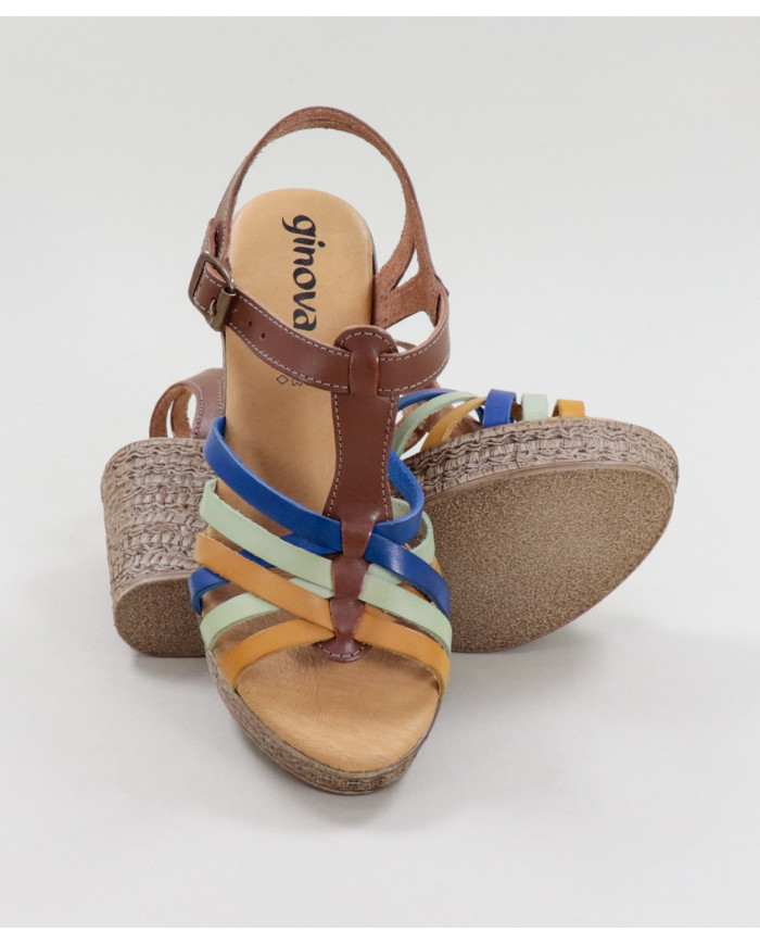 Sandalias de Lady Ginova con Strips en Skin