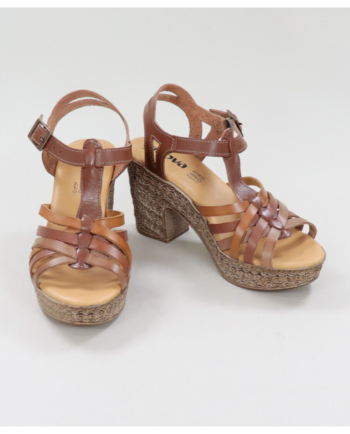 Sandalias de Lady Ginova con Strips en Skin