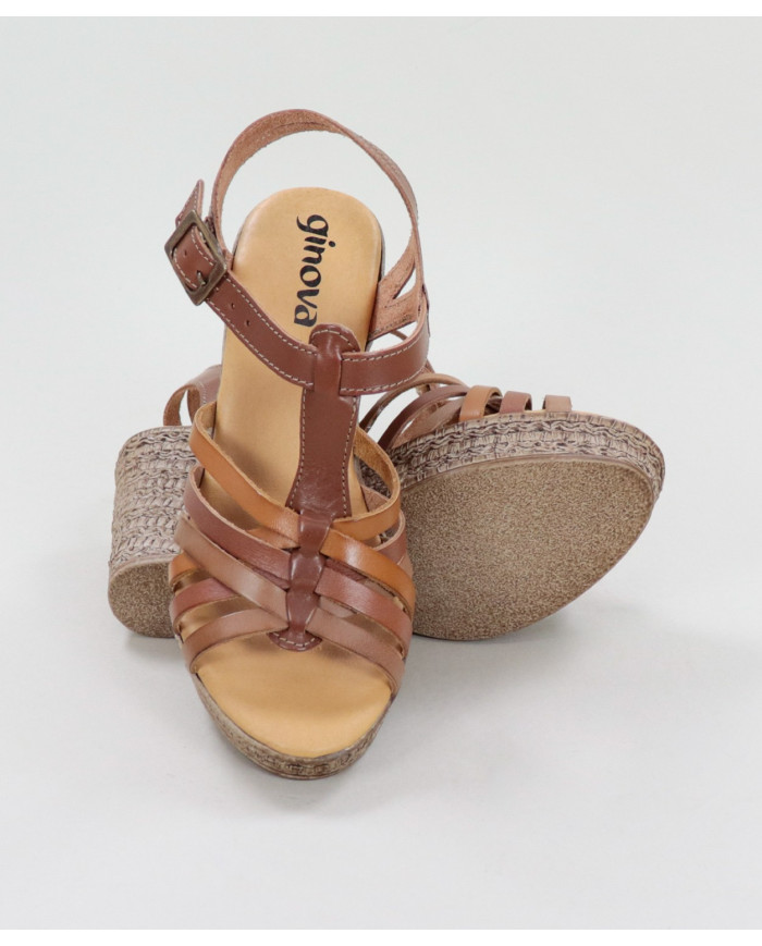 Sandalias de Lady Ginova con Strips en Skin
