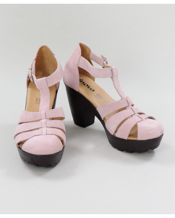 Sandalias de Senhora Ginova en Camurça