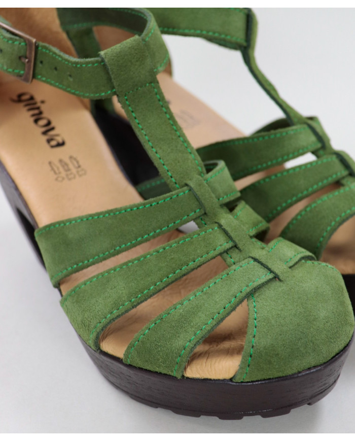 Sandalias de Senhora Ginova en Camurça