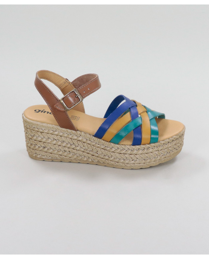 Multicolored Platform Sandals by Lady Ginova