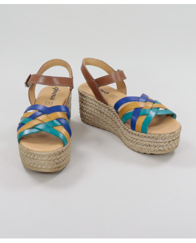 Multicolored Platform Sandals by Lady Ginova