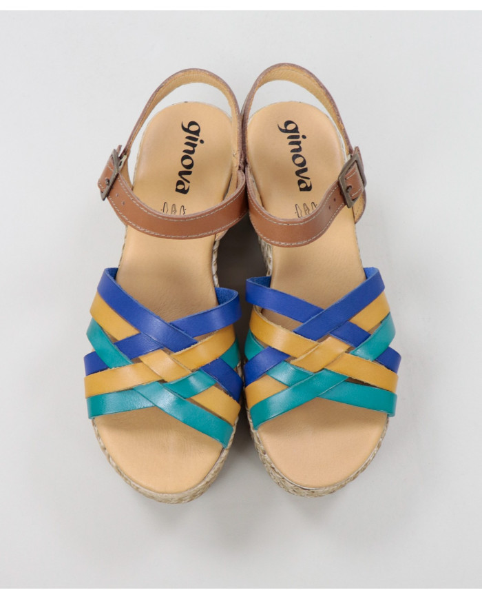 Sandalias de Senhora Ginova de Plataforma