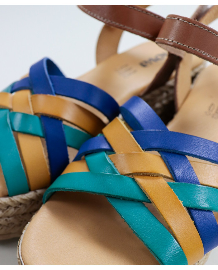 Camel de Senhora Ginova Platform Sandals