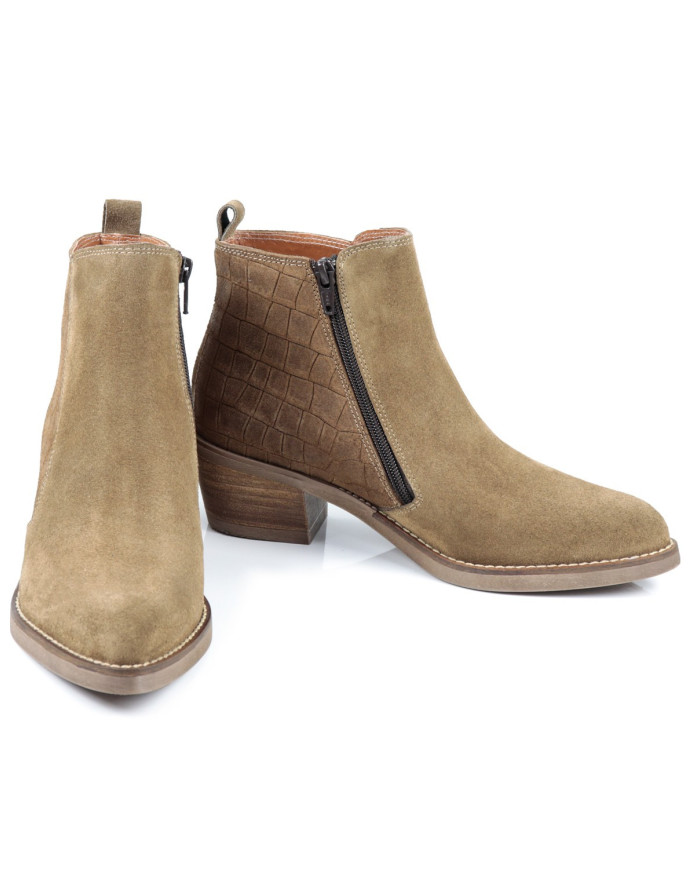 Botim Taupe Middle Jump Ginova in Camurça