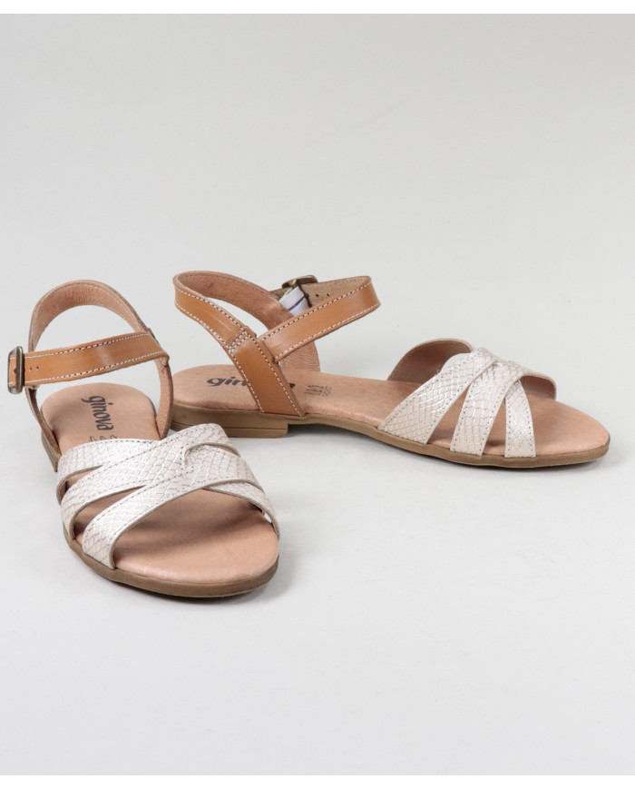 Sandálias Femininas Ginova com Tiras Cruzadas