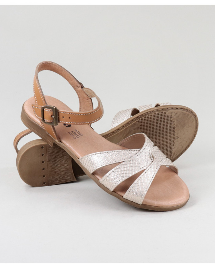 Ginova Women's Sandals with Cross Strips