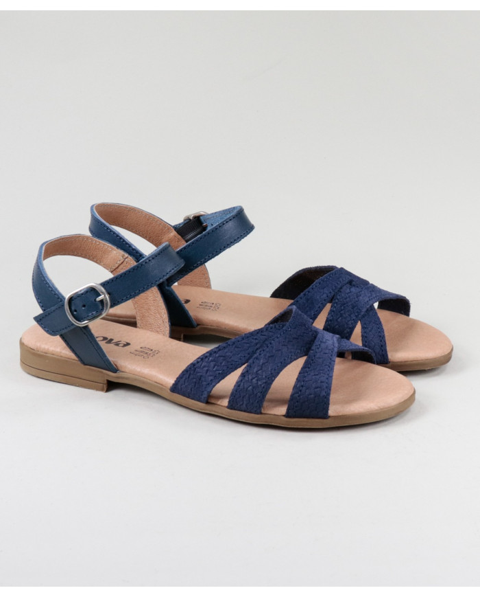 Ginova Women's Sandals with Cross Strips