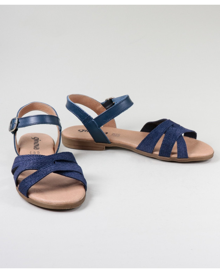 Sandalias de mujeres Ginova con rayas cruzadas