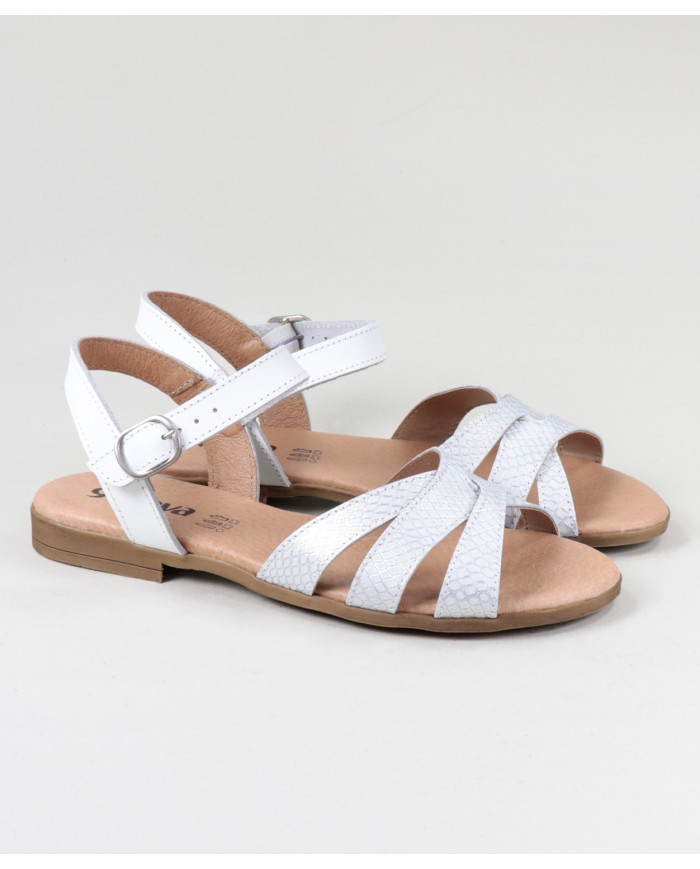 Sandalias de mujeres Ginova con rayas cruzadas