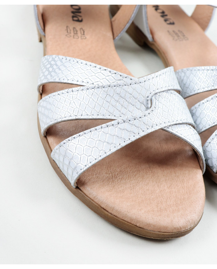 Sandalias de mujeres Ginova con rayas cruzadas