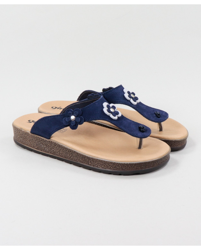 Ms. Ginova Slippers with Flower Decorative