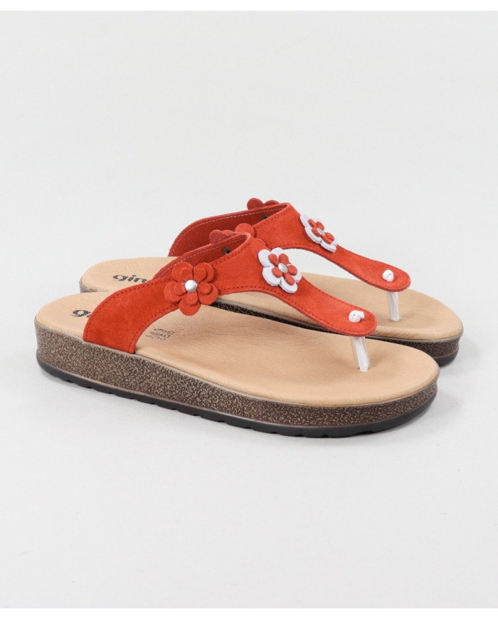 Ms. Ginova Slippers with Flower Decorative