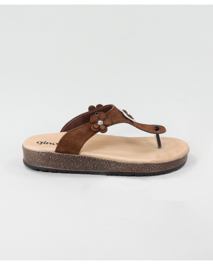 Ms. Ginova Slippers with Flower Decorative