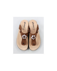 Ms. Ginova Slippers with Flower Decorative