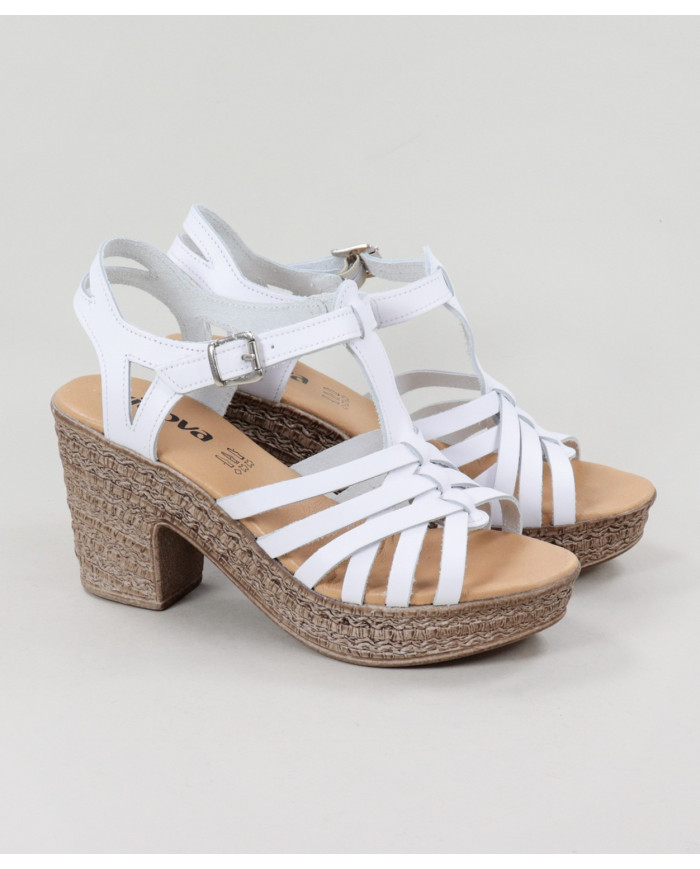 Sandalias de Lady Ginova con Strips en Skin