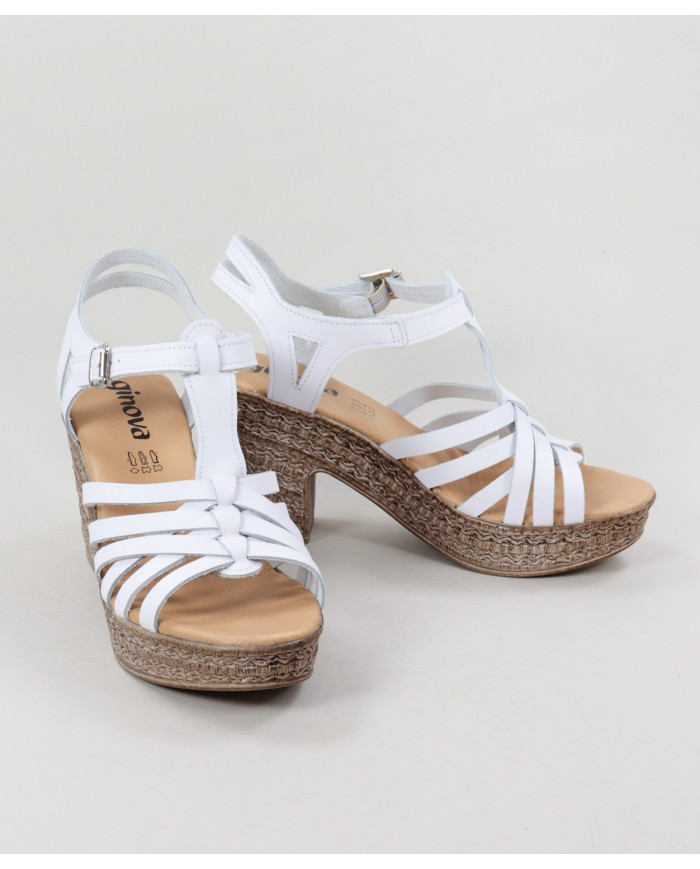 Sandalias de Lady Ginova con Strips en Skin