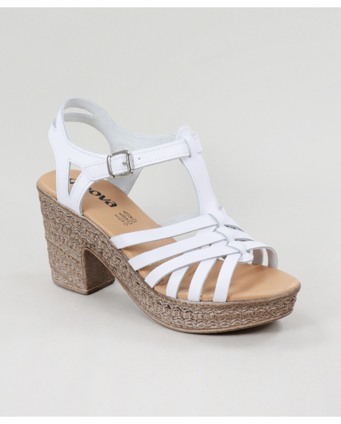 Sandalias de Lady Ginova con Strips en Skin