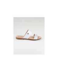 Ms. Ginova Slippers with Strips Decorated