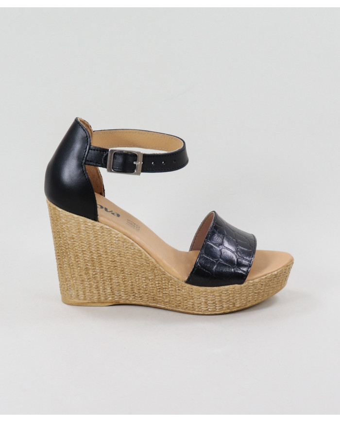 Sandalias de Senhora Ginova con cinta grabada