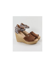 Camel Sandals by Lady Ginova Leopard