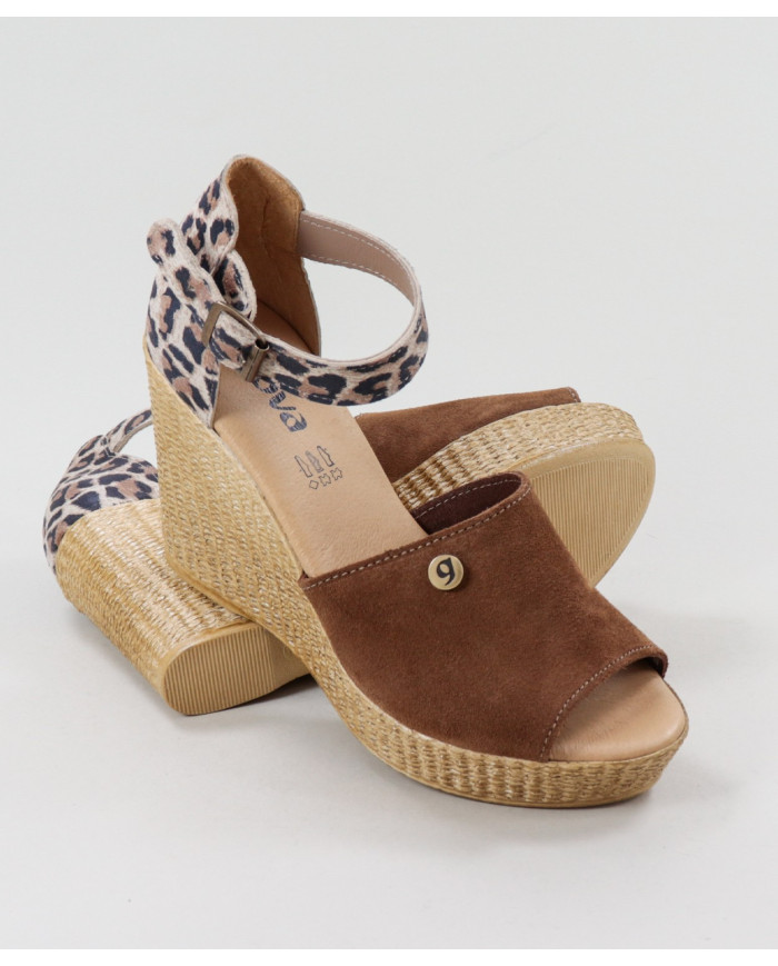 Camel Sandals by Lady Ginova Leopard