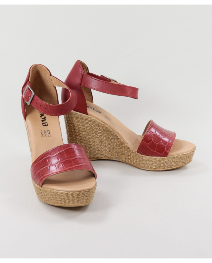 Sandalias de Senhora Ginova con cinta grabada