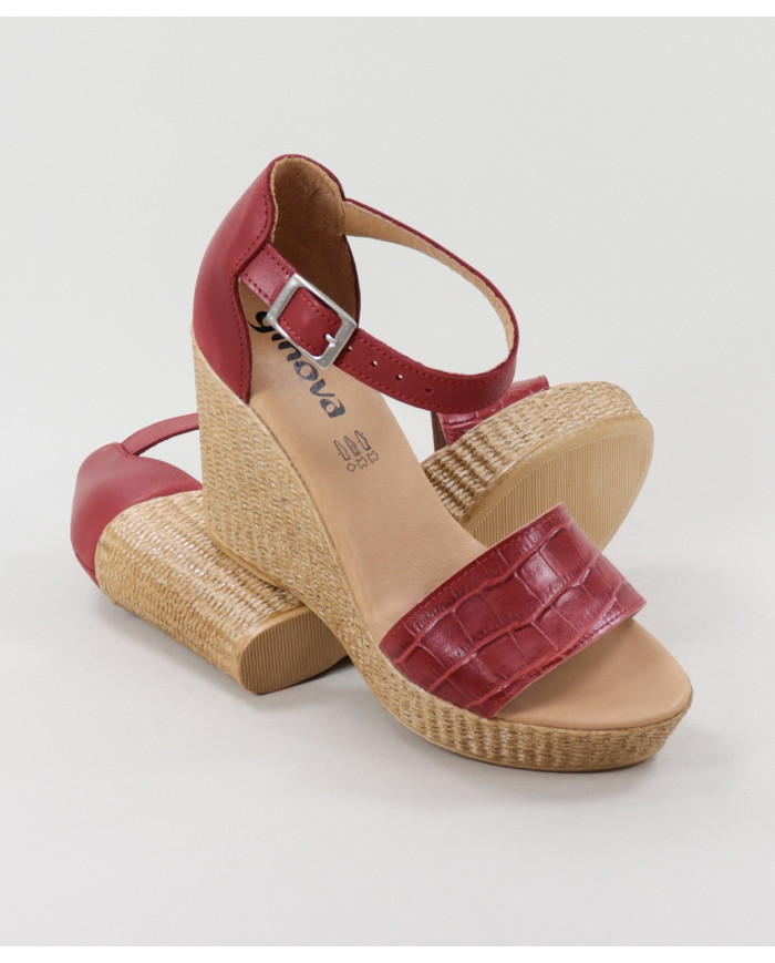 Red Sandals by Ms. Ginova