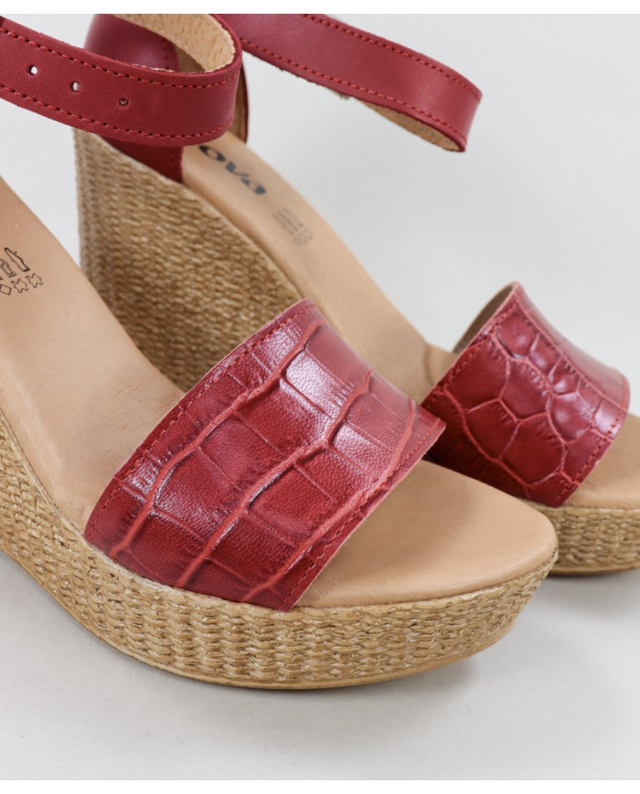 Sandalias de Senhora Ginova con cinta grabada