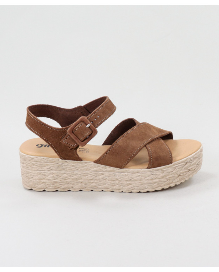 Sandalias de Senhora Ginova de Tiras Cruzadas